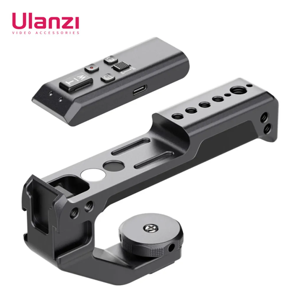 

Ulanzi R091 Top Handle with Wireless Bluetooth Remote Original for Sony ZV-E10 A7 A6400 Canon Mark II G5 for DSLR Microphone