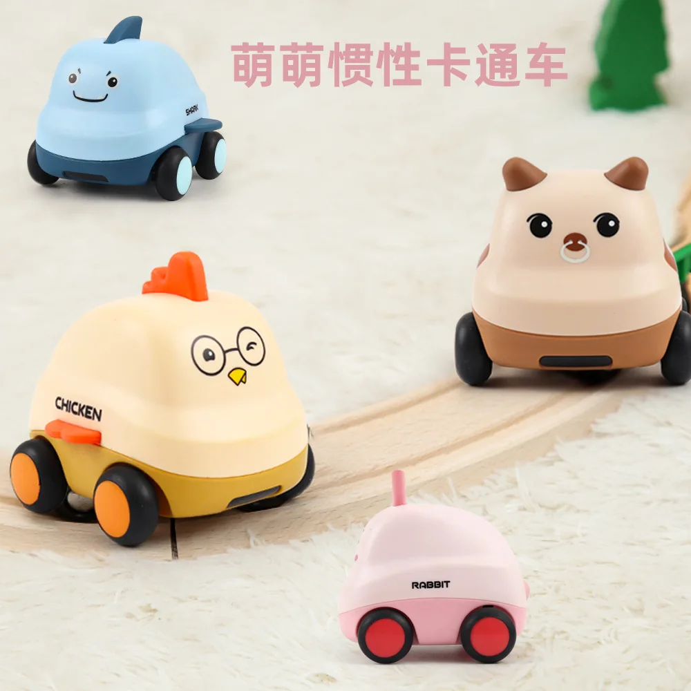 

Коснитесь обратного автомобиля инерция детская Милая курица мини-машина Музыкальный свет игрушечный автомобиль модель автомобиля