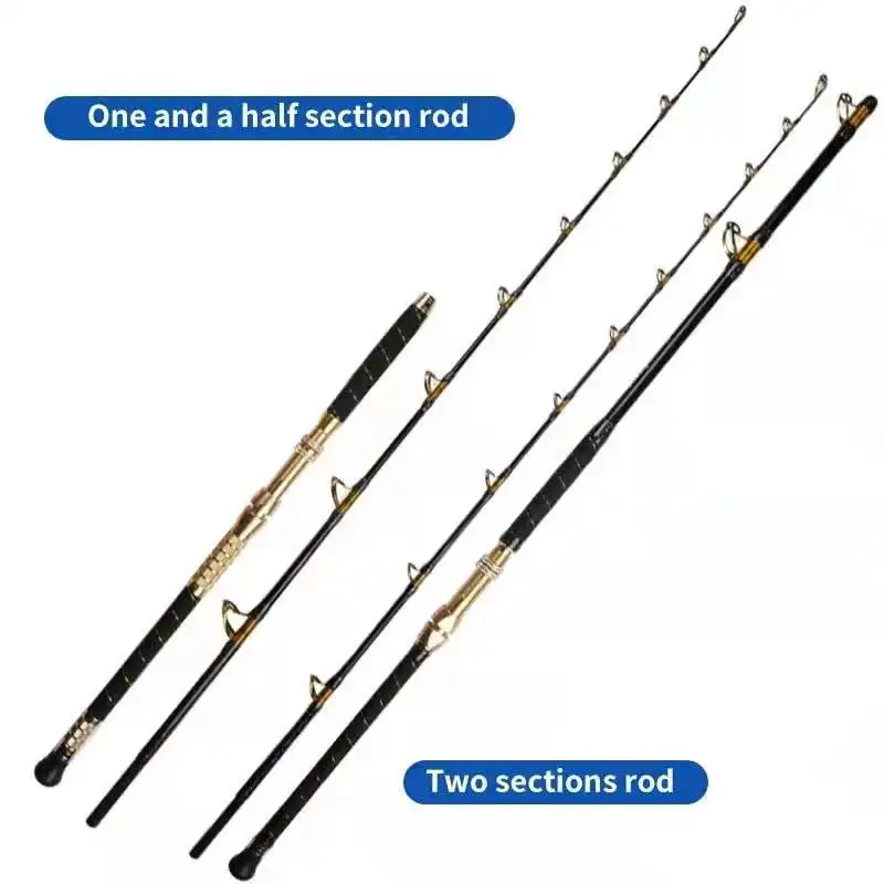 Japan Lure Fishing Rod 1.8m 2.1m 2.4m 2.7m Spinning Baitcasting FUJI Guide Travel Lure Rod Solid Fishing Pole Rock Jigging Rods
