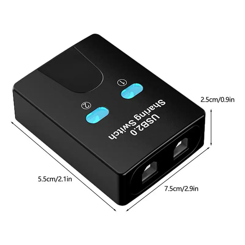 2-портовый концентратор USB2.0 USB-переключатель Принтер Sharer Два компьютера Share A UsbDevice