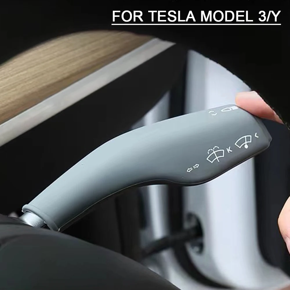 

Силиконовая крышка рычага переключения передач для Tesla Model 3Y, интерьерный автомобильный Силиконовый протектор колонки переключения переда...