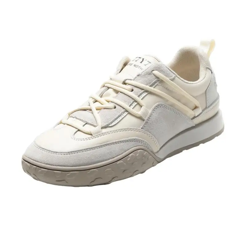 Real Soft Leather Casual Flats Sneakers Women's Fashion White Comfortable Casual Sport Running Vulcanize Shoes