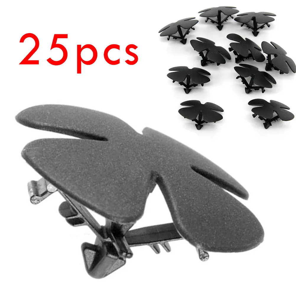 

25Pcs Hood Insulation Plastic Retainer Bonnet Holder Pad Clips For Honda 91501-SWA-003 High Quality Car Accessories
