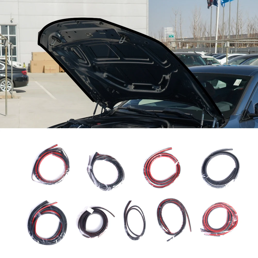 

Car Accessories Pre-cut Seal Strip Sticker Hood Weatherstrip Rubber Insulation For BMW 4 Series (G26) 4-Door 2020-2022 Year