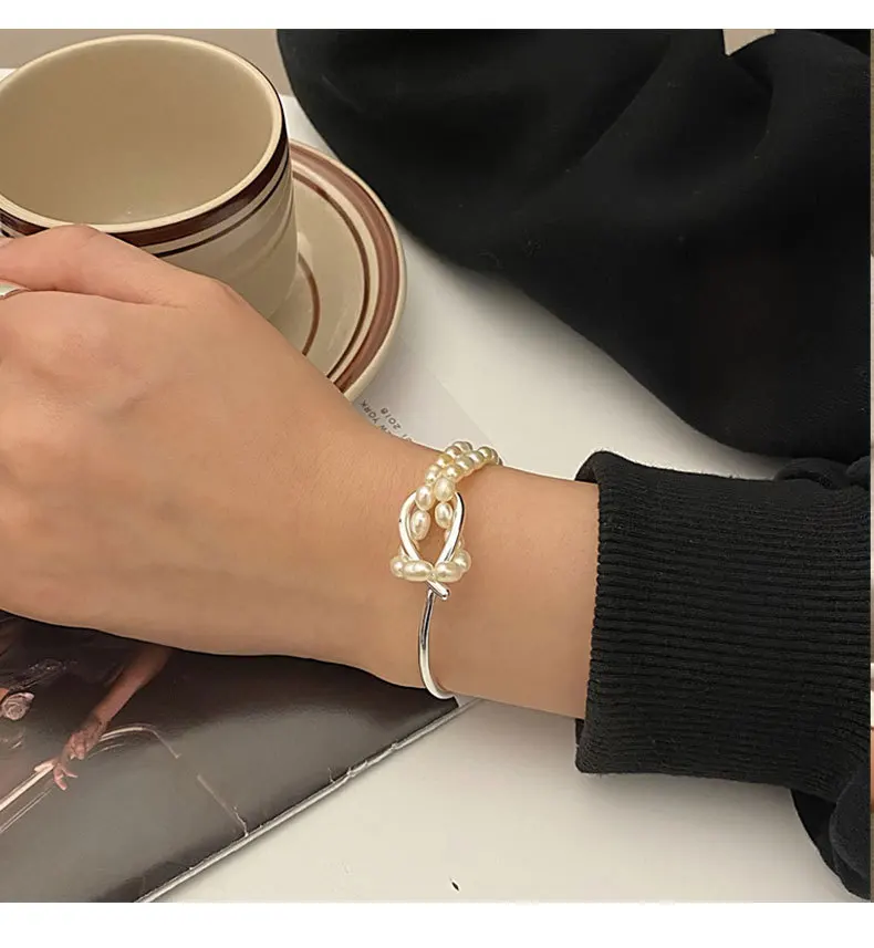

Freshwater Round Pearl Bracelet For Women Natural Pearl Bracelet Jewelry Girl Birthday Gift Chain Bracelet For Women Jewelry
