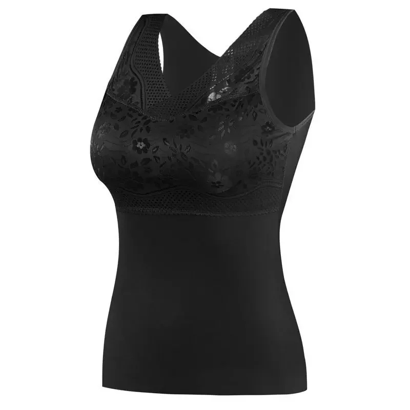 

Women's Thermal Vest Fleece-lined plus Thick Velvet Autumn and Winter Underwear Top Thermal Clothes