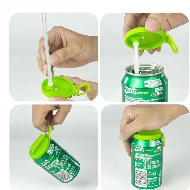 Портативная крышка для чашек с газировкой комбинация соломы защита от разливов