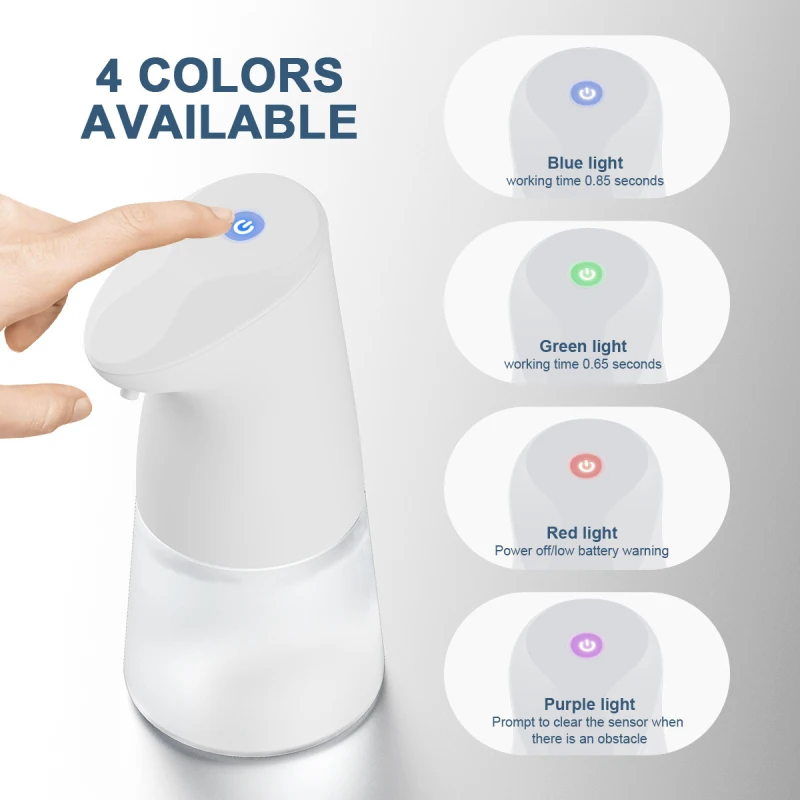 

450ML Automatic Soap Dispenser Touchless Foaming Sprayer Infrared Intelligent Hand Induction Alcohol Sterilization Spray Tools