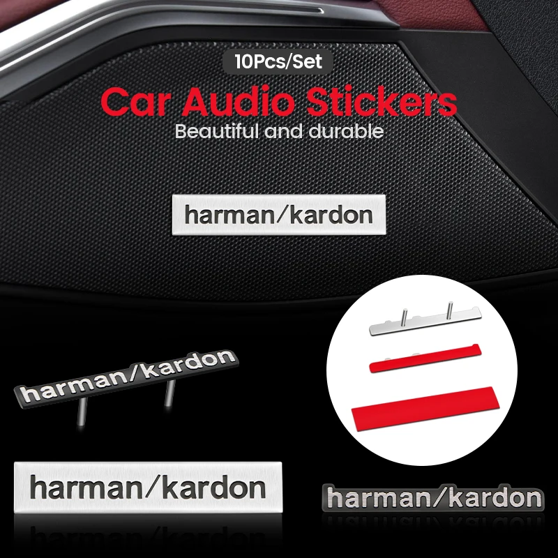 10 шт. автомобильная 3D алюминиевая эмблема Harman/Kardon для Citroen c4 c3 c5 c1 c2 berlingo Picasso Elysee -
