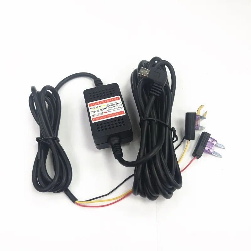 Автомобильный видеорегистратор понижающий кабель с 12 В/24 В постоянного тока на 5 3