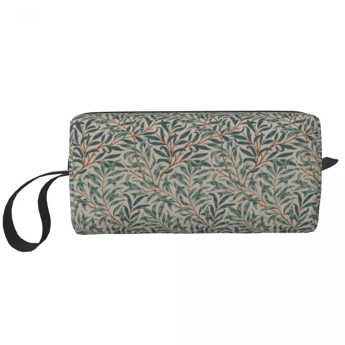 

William Morris Vintage Willow Bough Cosmetic Bag Floral Textile Pattern Makeup Toiletry Organizer Lady Beauty Storage Dopp Kit