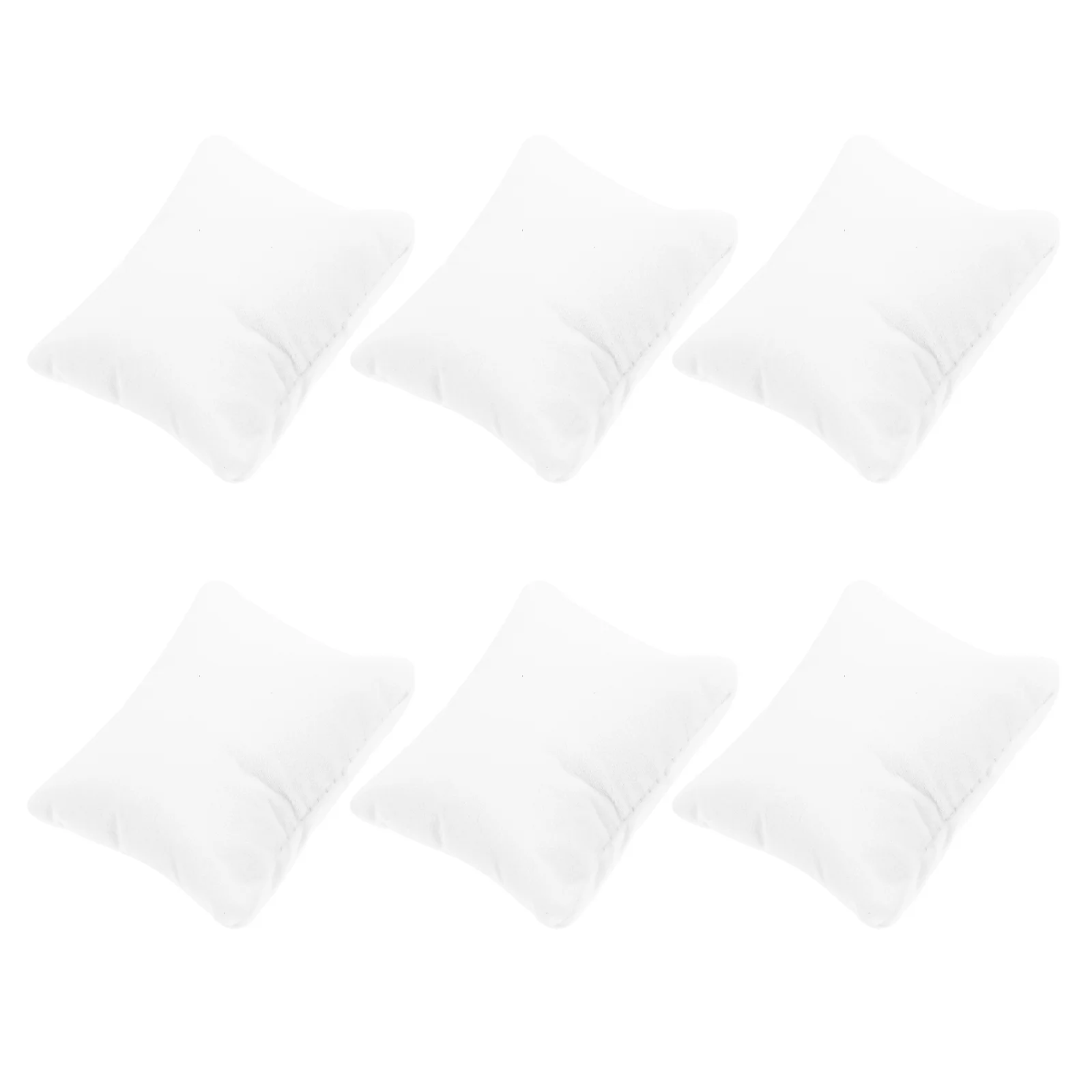

6 Pcs Watch Box Pillow White Throw Bracelet Display Cushion Jewelry Pillows Protective Silk Floss Supple