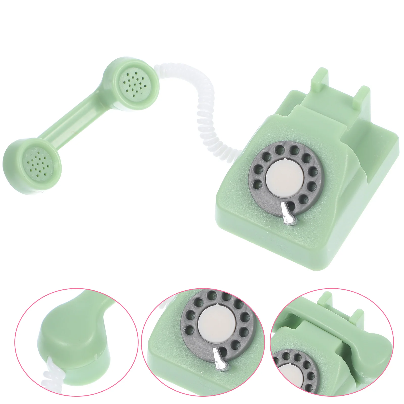 Фигурки феи моделирование дома мини-модель телефона миниатюрная ретро-сцена