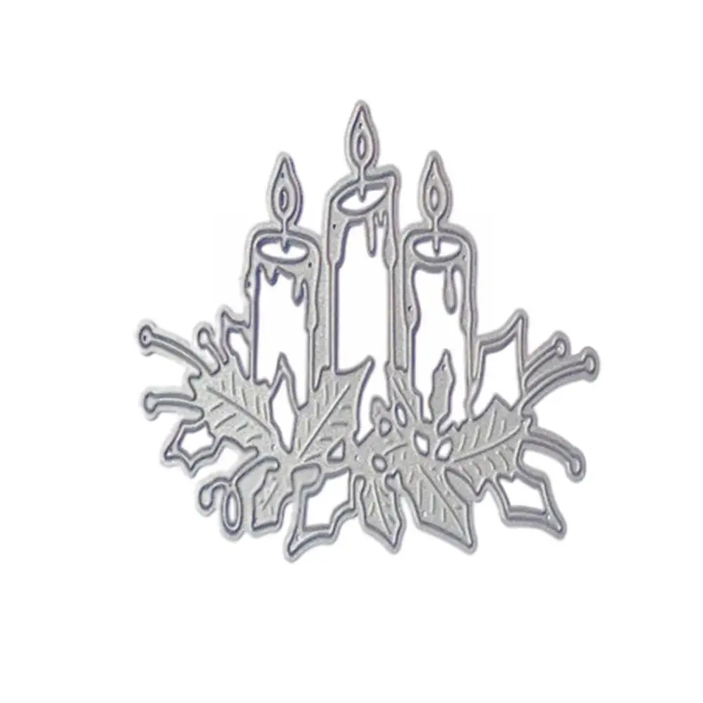

2021 New Lamp Candle Metal Cutting Dies DIY Scrapbooking Mould Photo Stencils Paper Embossing Crafts Stamps Frame Template S6H9