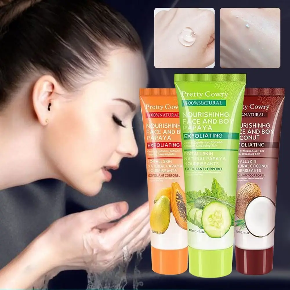 

Papaya Face Body Moisturizing Whitening Dead Skin Removal Skin Care Gel Cleansing Scrub Gel Exfoliating Peeling Gels