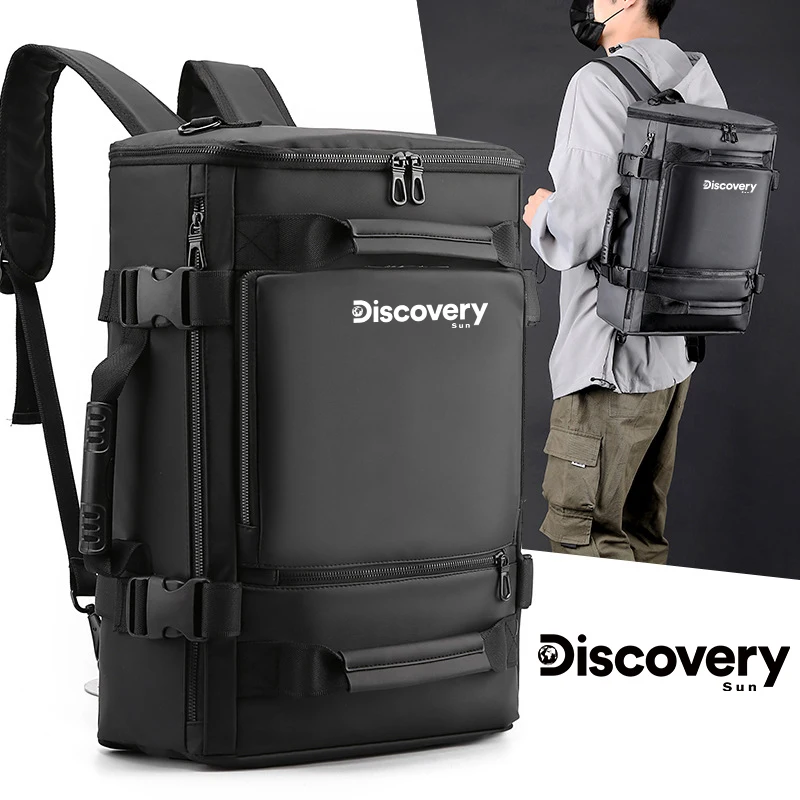 Мужской деловой рюкзак DISCOVERY-SUN расширяемая сумка для ноутбука школьные сумки