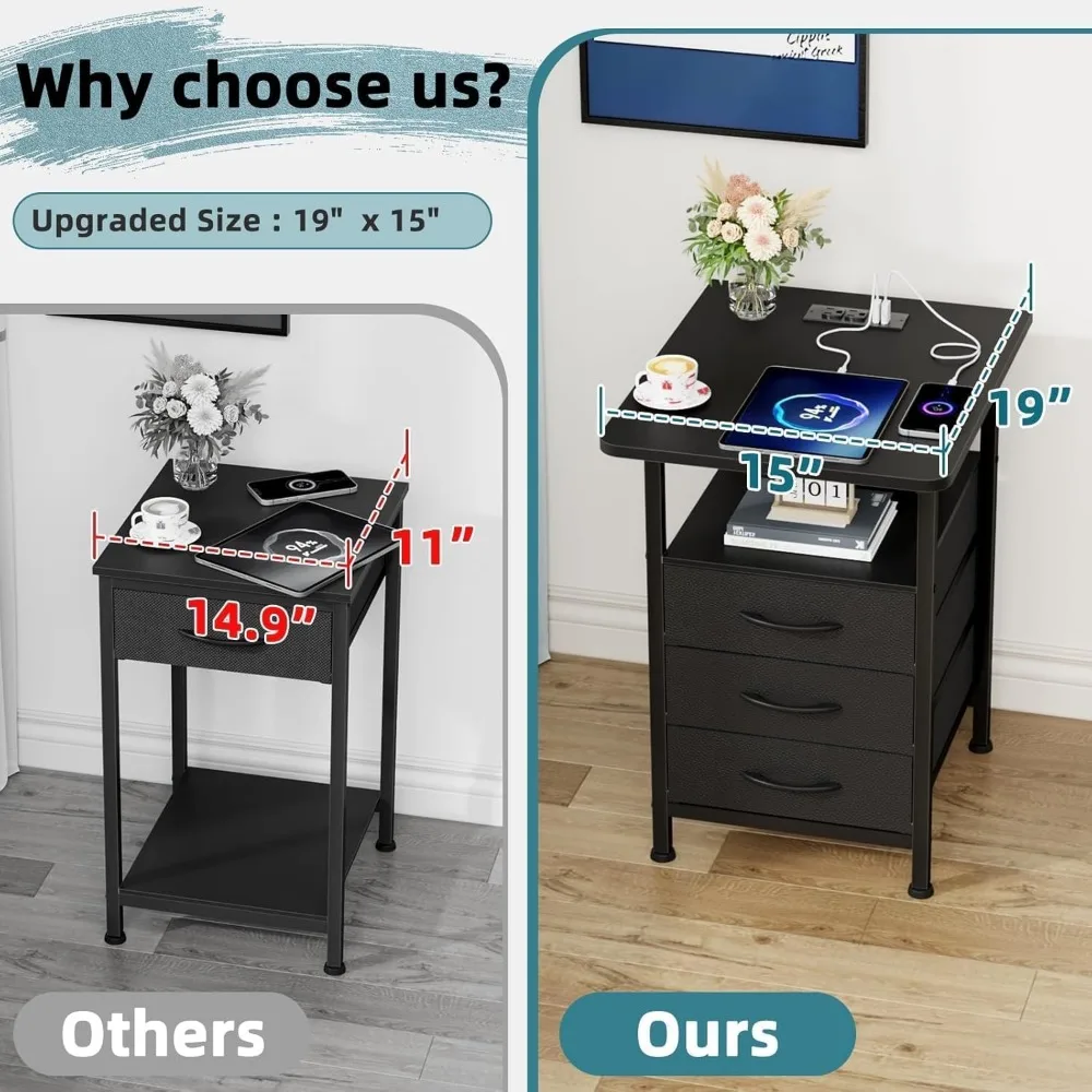 Домашняя мебель набор ночной подставки для спальни 2 с большой столешницей 19