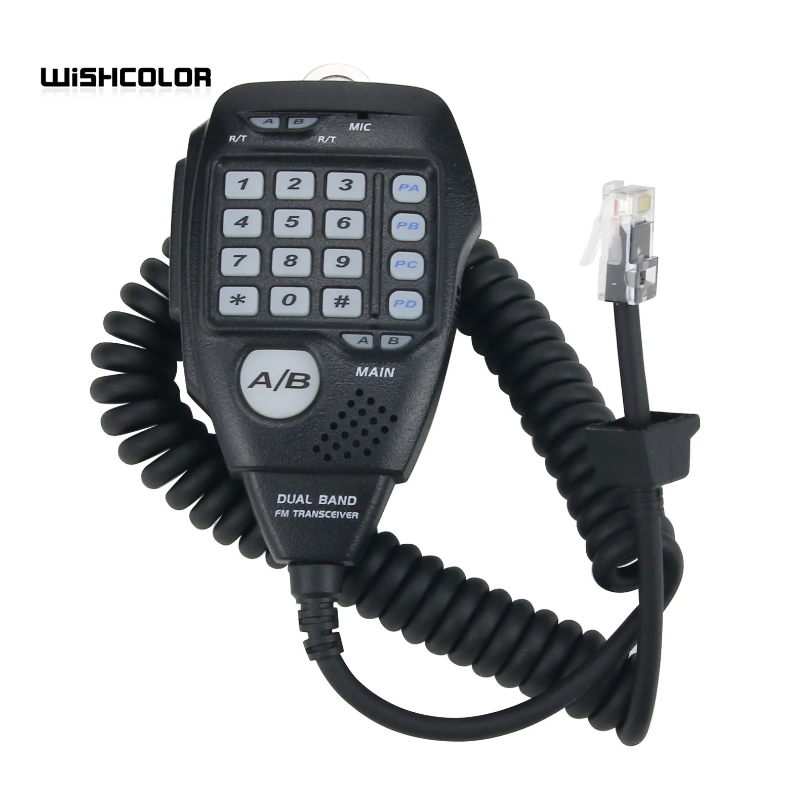 Wishcolor AnyTone AT-778UV Dual Band Transceiver Mini Mobile Radio 25W Amateur Radio Walkie Talkie 10KM