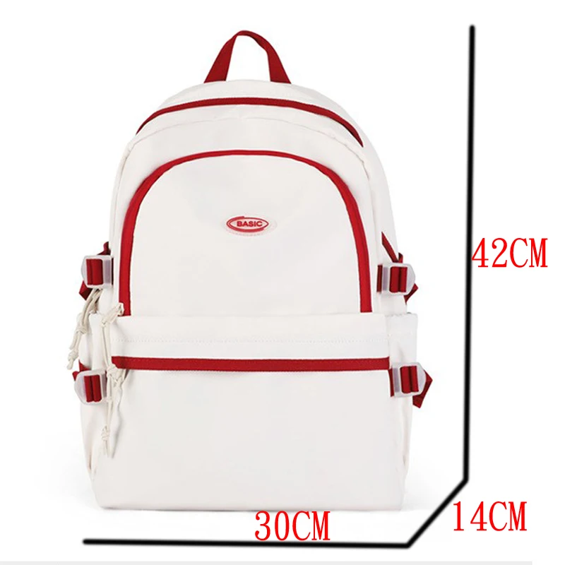 Schoolbag for middle school students, Japanese and Korean style fashionable backpack for boys, 14 inch computer bag for girls