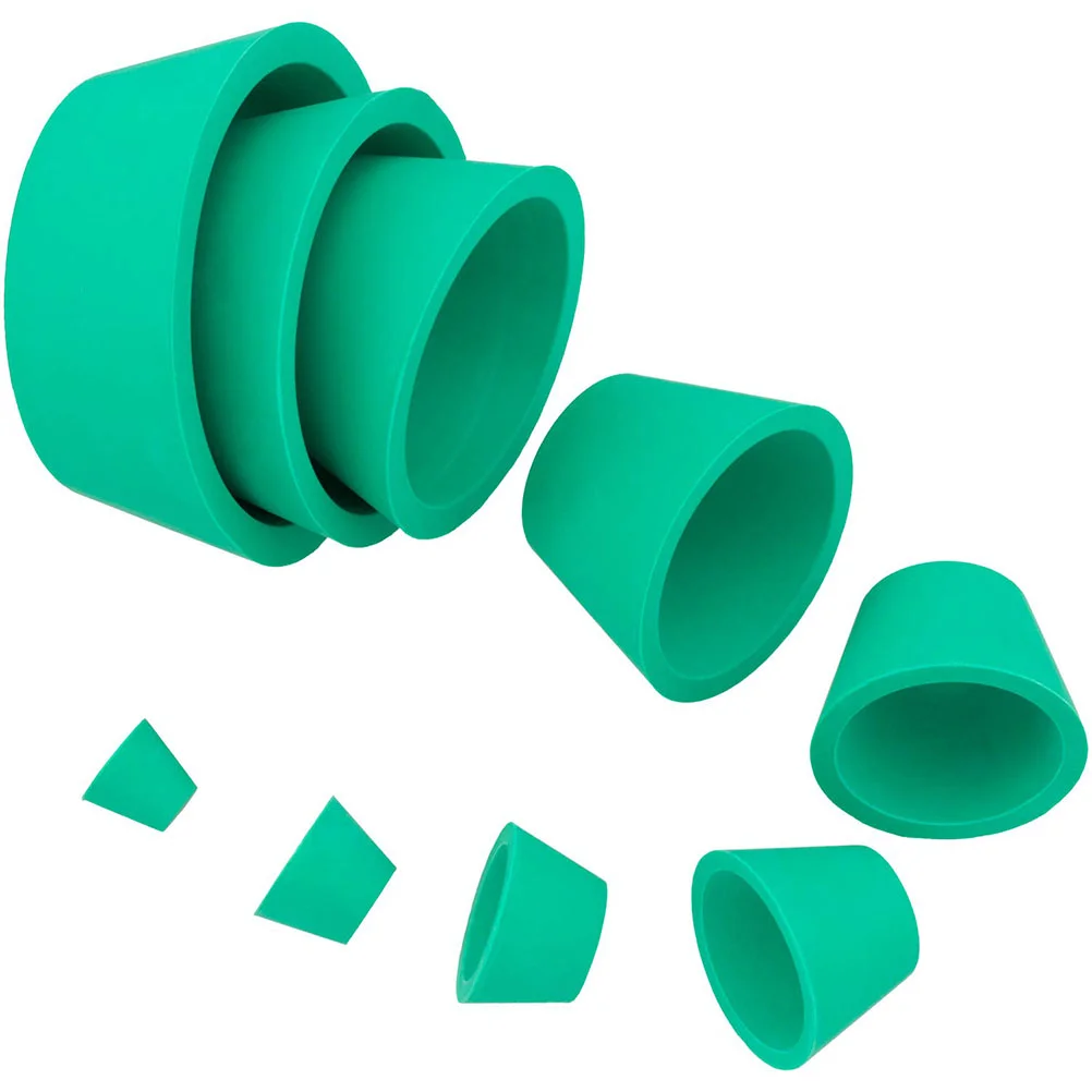 

9 Pcs Suction Bottle Mat Tapered Filter Adapter Silicone Funnel Rubber Labware Filtration Assemblies Silica Gel