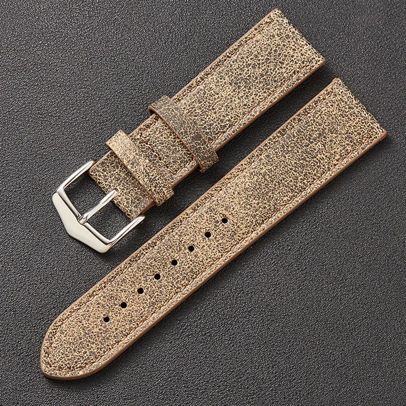 Retro cow leather Wristwatch Band 20mm 22mm Watch Strap Men Sports Loop Smart Watch Women Bracelet Belt Gifts Pin Buckle Strap enlarge