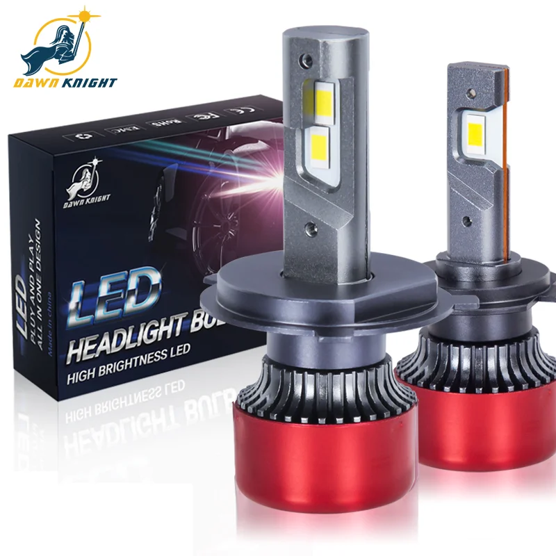 DAWNKNIGHT K3C 4300K H7 H4 H8 H11 3000K Led Car Lamps HB3 9005 HB4 9006 9012 Led Headlight Bulb Led Fog Light Kit For Car 2PCS