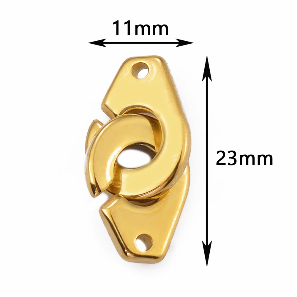 5pcs/lot Stainless Steel Double Hole Handcuffs Connector Charms Pendant for Necklace Bracelet DIY Jewelry Making Accessories