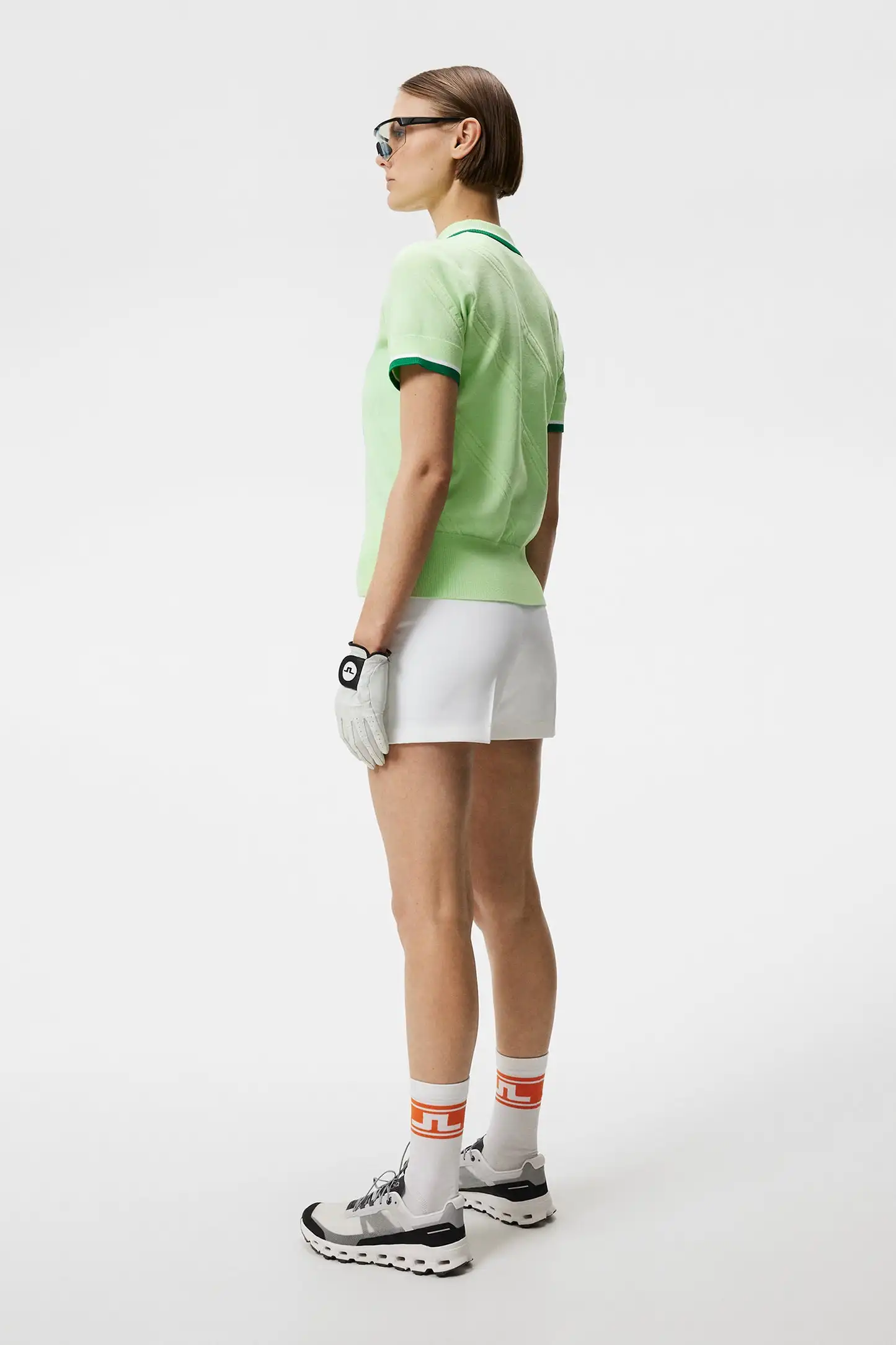 Golf women  summer stretch short-sleeved T-shirt jacket A umbrella skirt pants suit