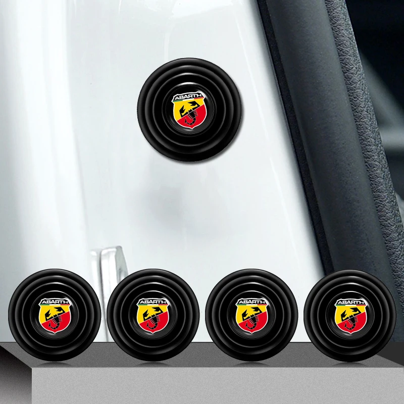 

4/8pcs Car Rubber Auto Door Shock Stickers for Abbas Competizione Carbono Punto 124 125 500 695 OT2000 Stilo Accessories