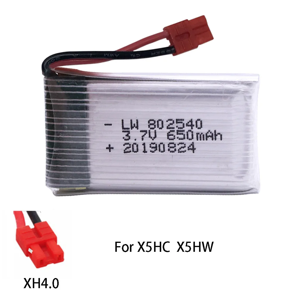Фото Аккумулятор для квадрокоптера Syma X5C X5HC X5HW FY550 HJ818 HJ819, 3,7 в, 650 мАч №3