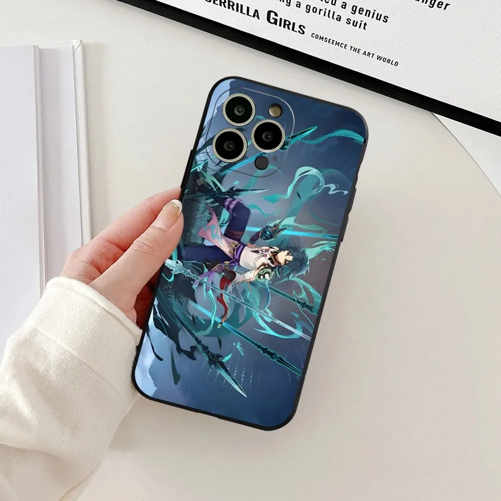 Чехол для телефона Genshin Impact Xiao iphone 13 15ProMax 11 14 12 Pro Xs Max Mini Xr X 7 8 6 6s Plus