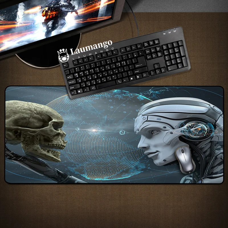 

Mouse Ped Anime AI Mause Pad Rubber Keyboard Mousepad Gamer Cabinet Gaming Accessories Large Girl Pc Xxl Mat Desk Extended Mats