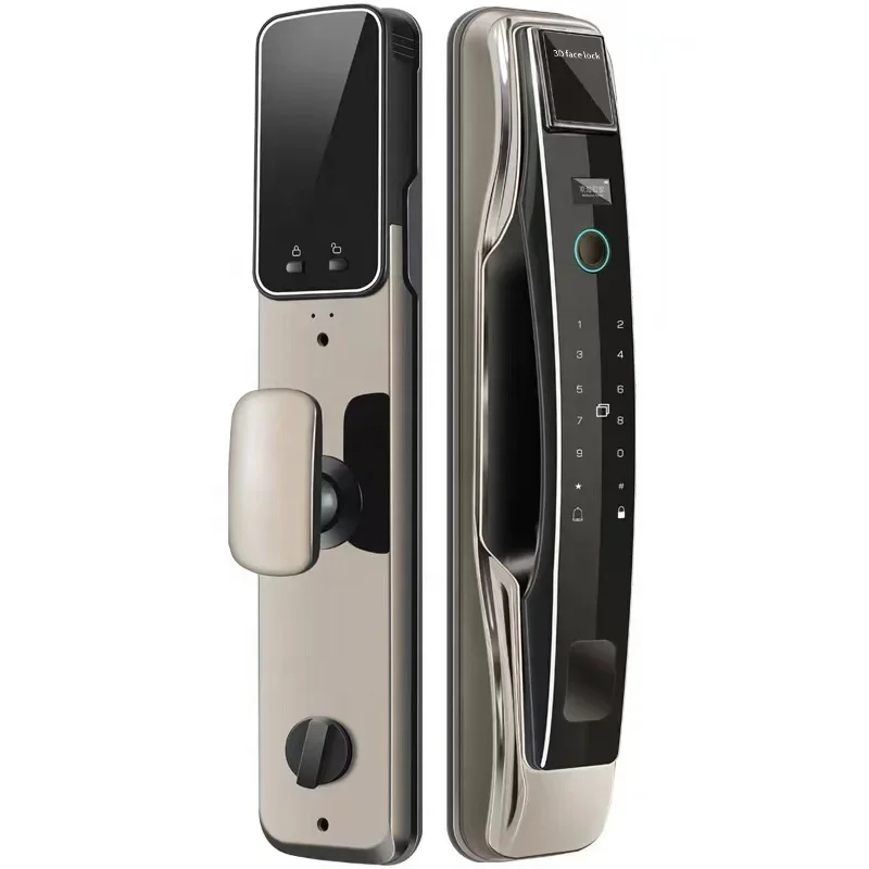 Смарт-замок Tuya со встроенной камерой и ключами стальным корпусом