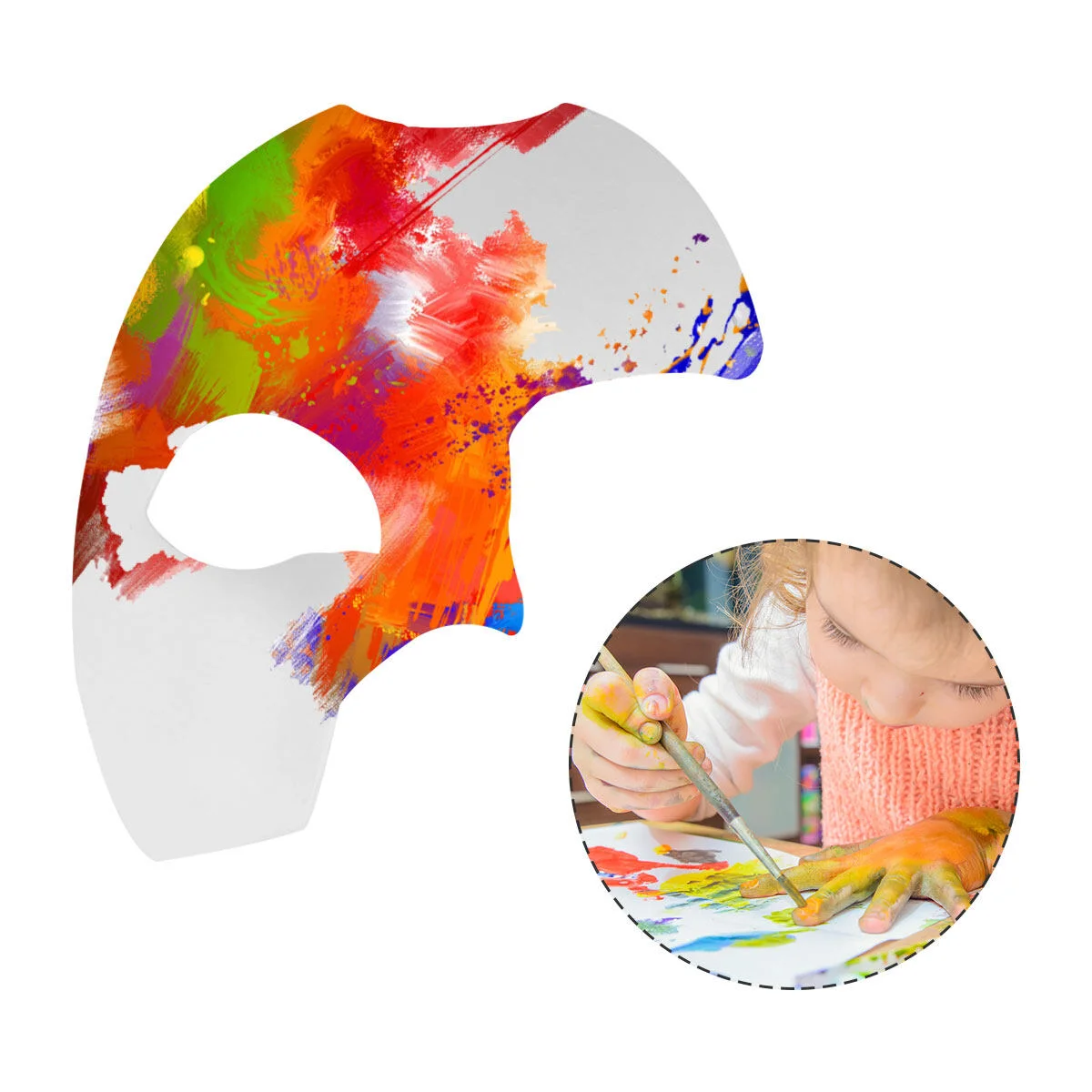 

12 Pcs Party Supplies Simple Paper Pulp Mask Painting Kids Costumes Clothing Blank Face DIY Child Childrens Toys