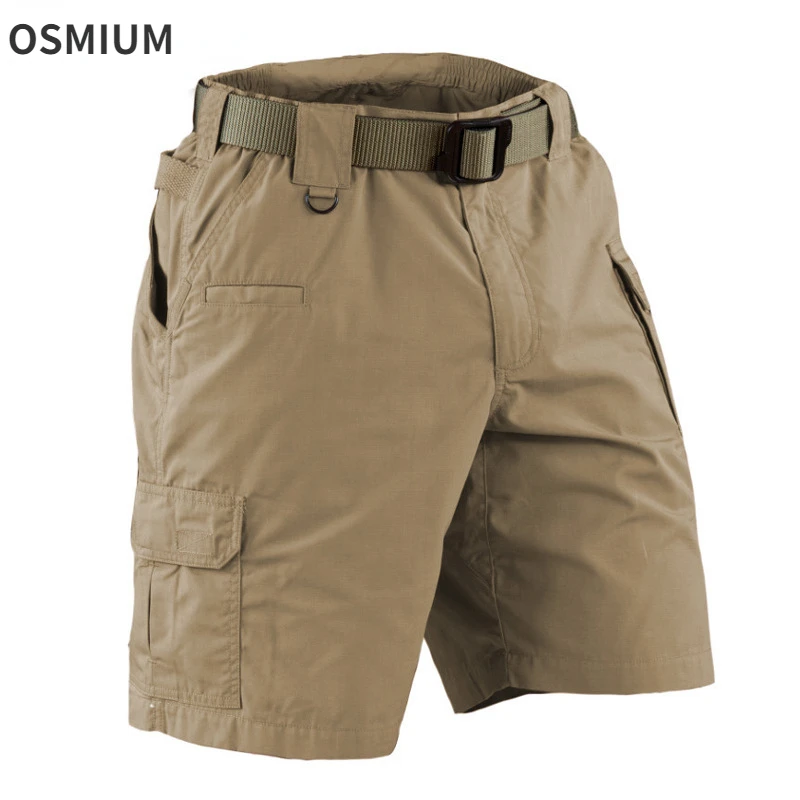 

Men Outdoor Military Tactical Shorts Summer Khaki Running Short Trousers Male Loose Training Multi-bag Cargo Overalls Plus Size