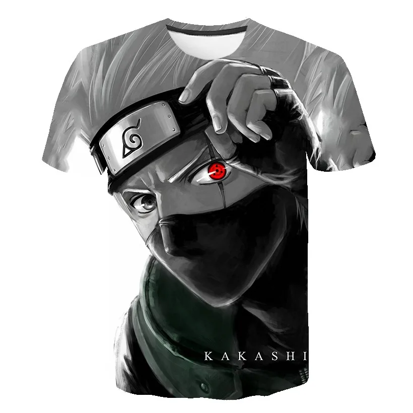 

Classic Cartoon Japanese Anime Naruto Sports 3D T-Shirt New Harajuku Kakashi Style Gaming Men's Children's Casual T-Shirt