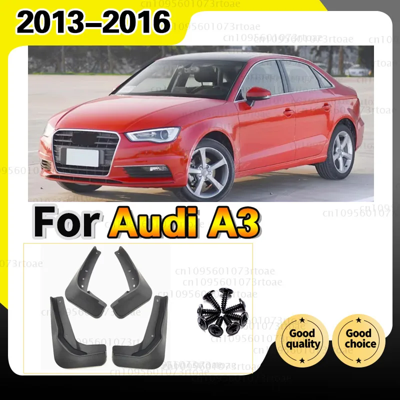Фото Для AUDI A3 седан 2013-2016 (2014, 2015) — Брызговики, защита от грязи, автомобильные аксессуары №1