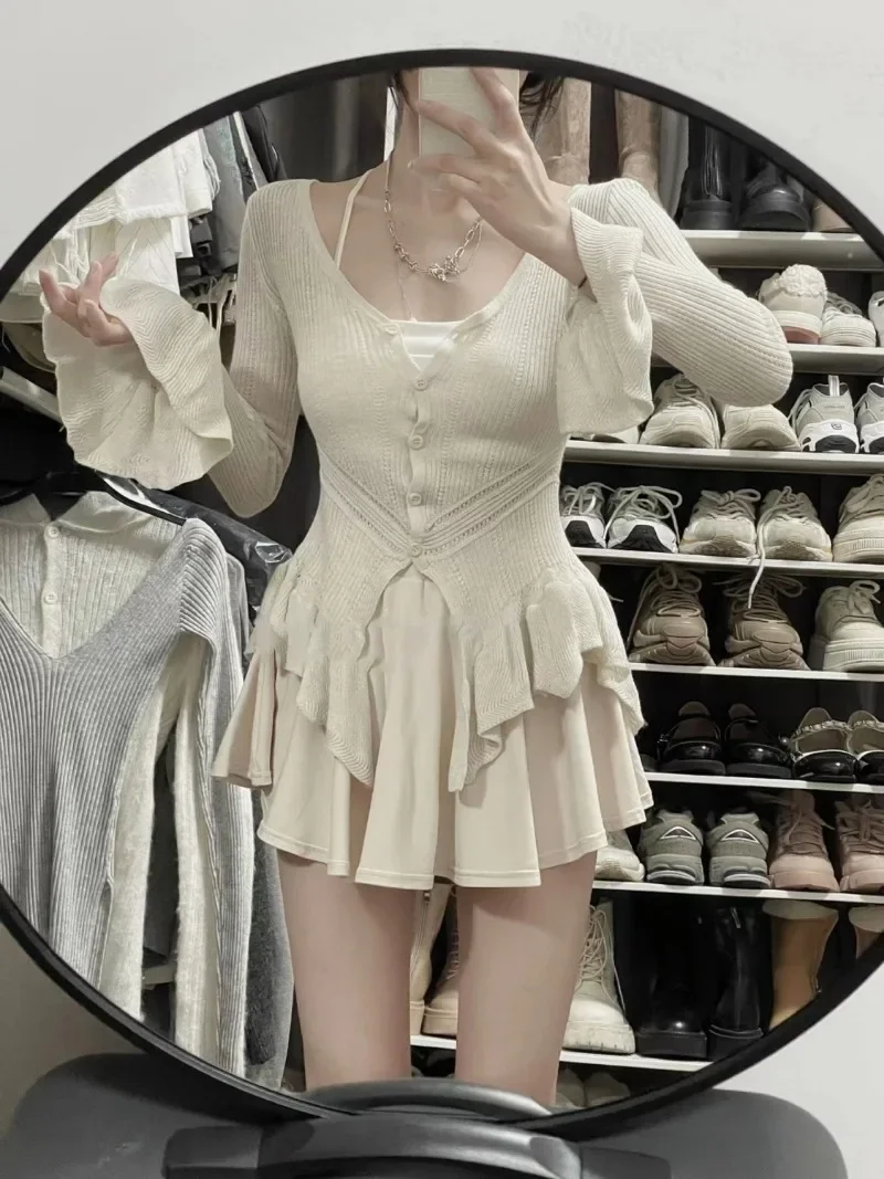 Корейский модный нежный стиль Пряная девушка чистый Desire Стиль Топ для женщин