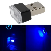 1x new tragbare mini usb light led modeling car ambient light neon interior light car jewelry 5kinds of light colors for all car