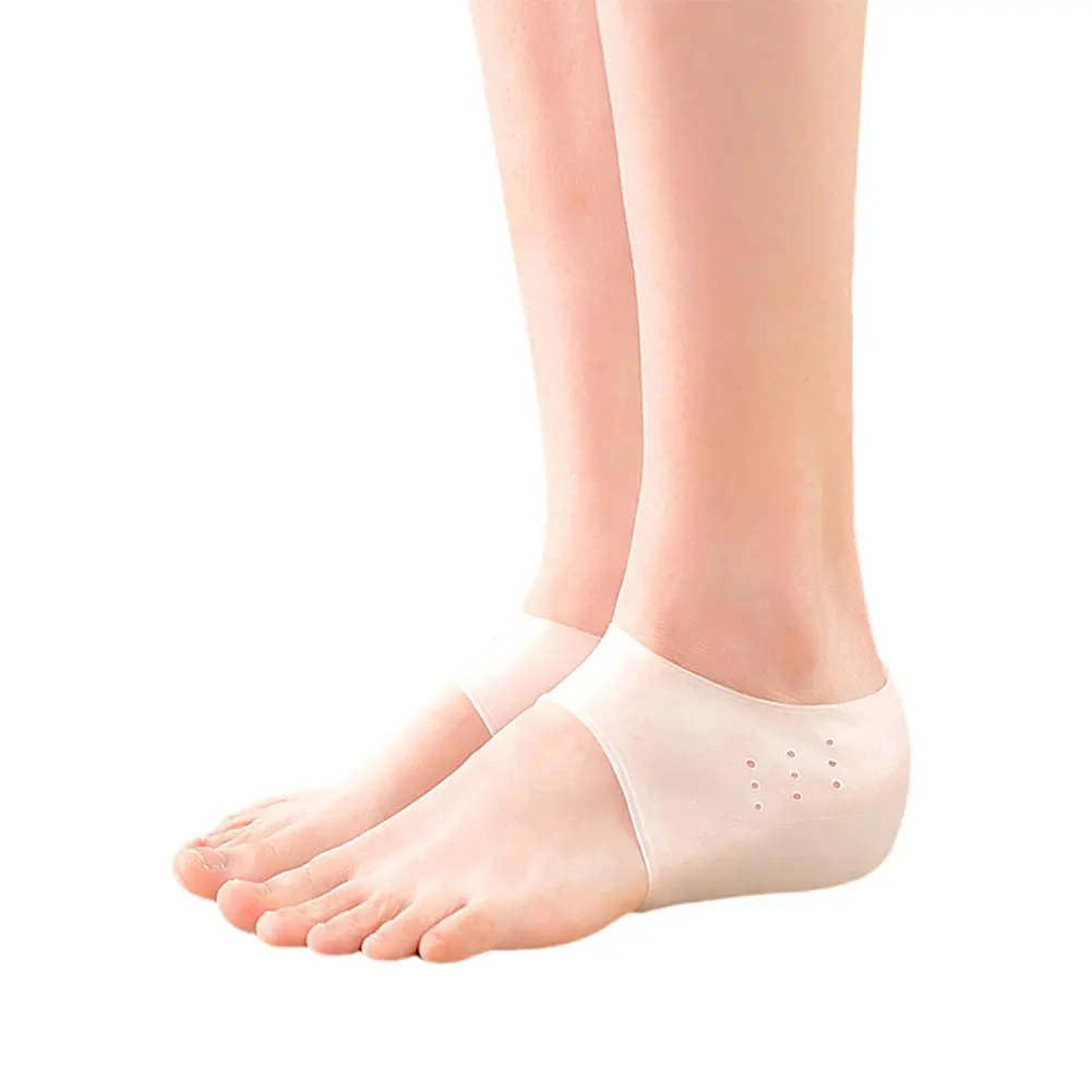 

1pair Hollowed Daily Wear Heightening Pad Protect Super Elastic Bottom Adjustable For Women Inner Invisible Silicone Half Soft