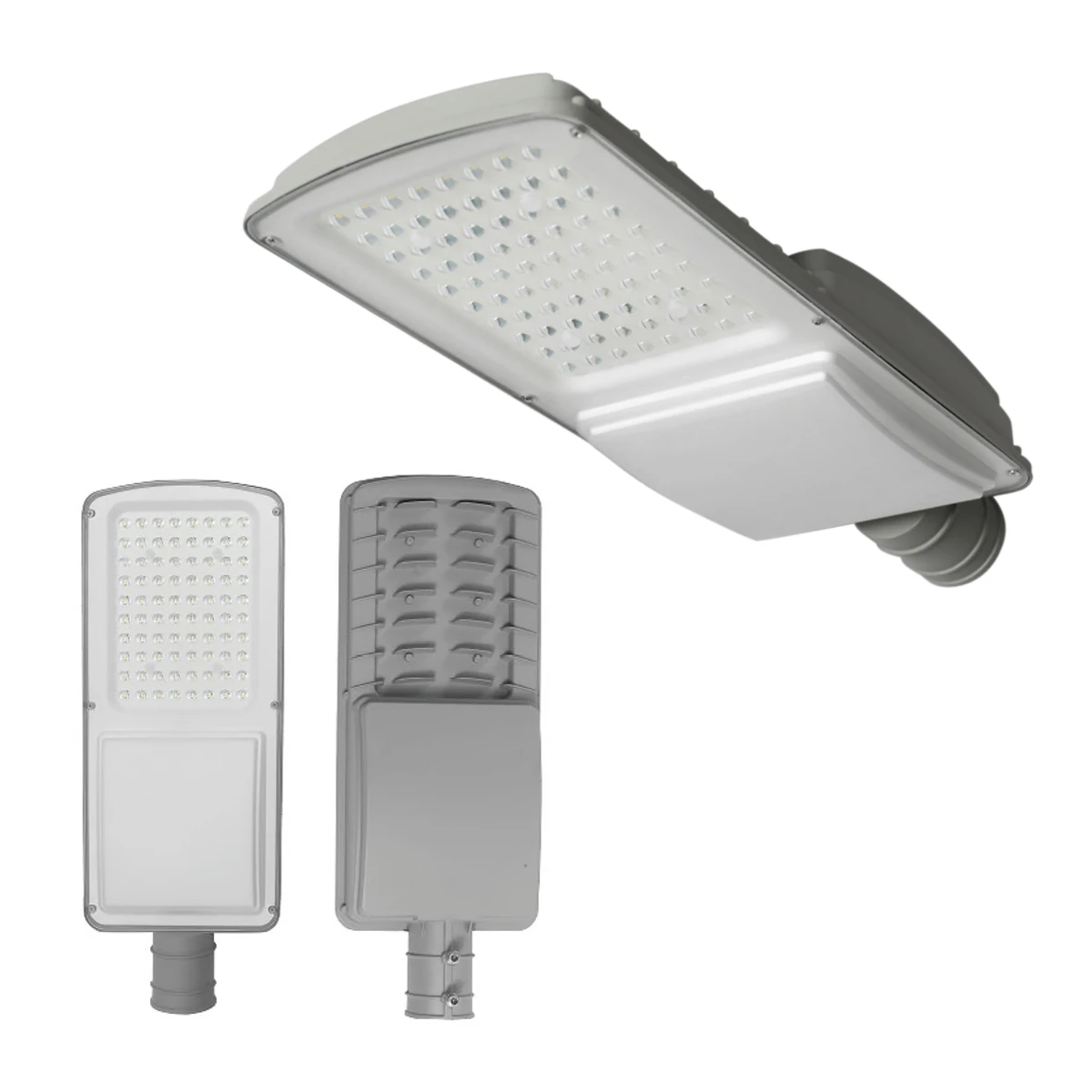 High Charging Efficiency Solar panel LED street light Aluminum pole housing lamp  with 140 ing angle for outdoor
