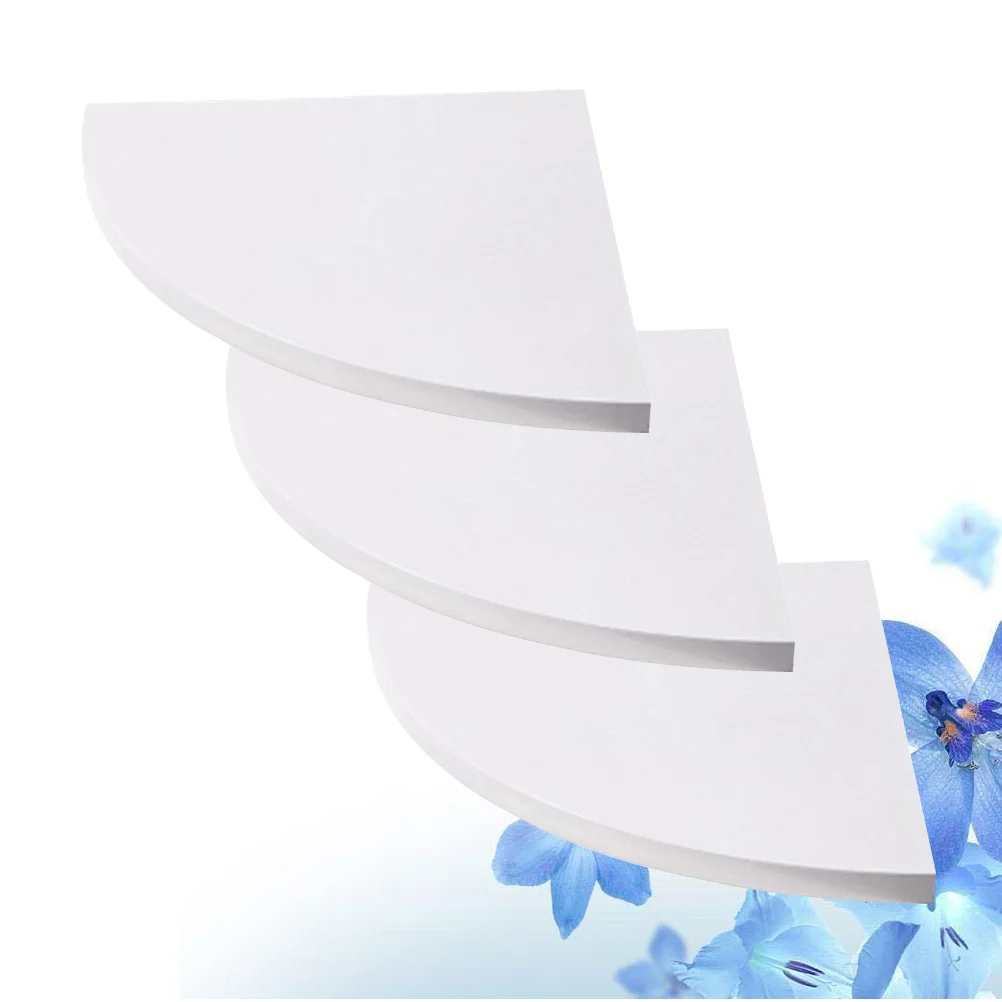 

Corner Shelf Shelves Wall Floating Rack Holder Picture Ledge Modern White Mount Bookshelf Display Organizer