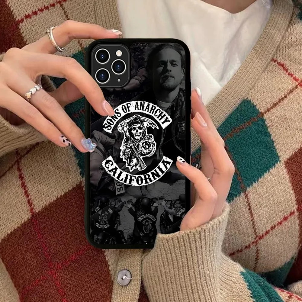 Чехол для телефона Sons Of Anarchy TV силиконовый чехол из ПК + ТПУ IPhone 11 12 13 14 15 16 Plus Pro Max
