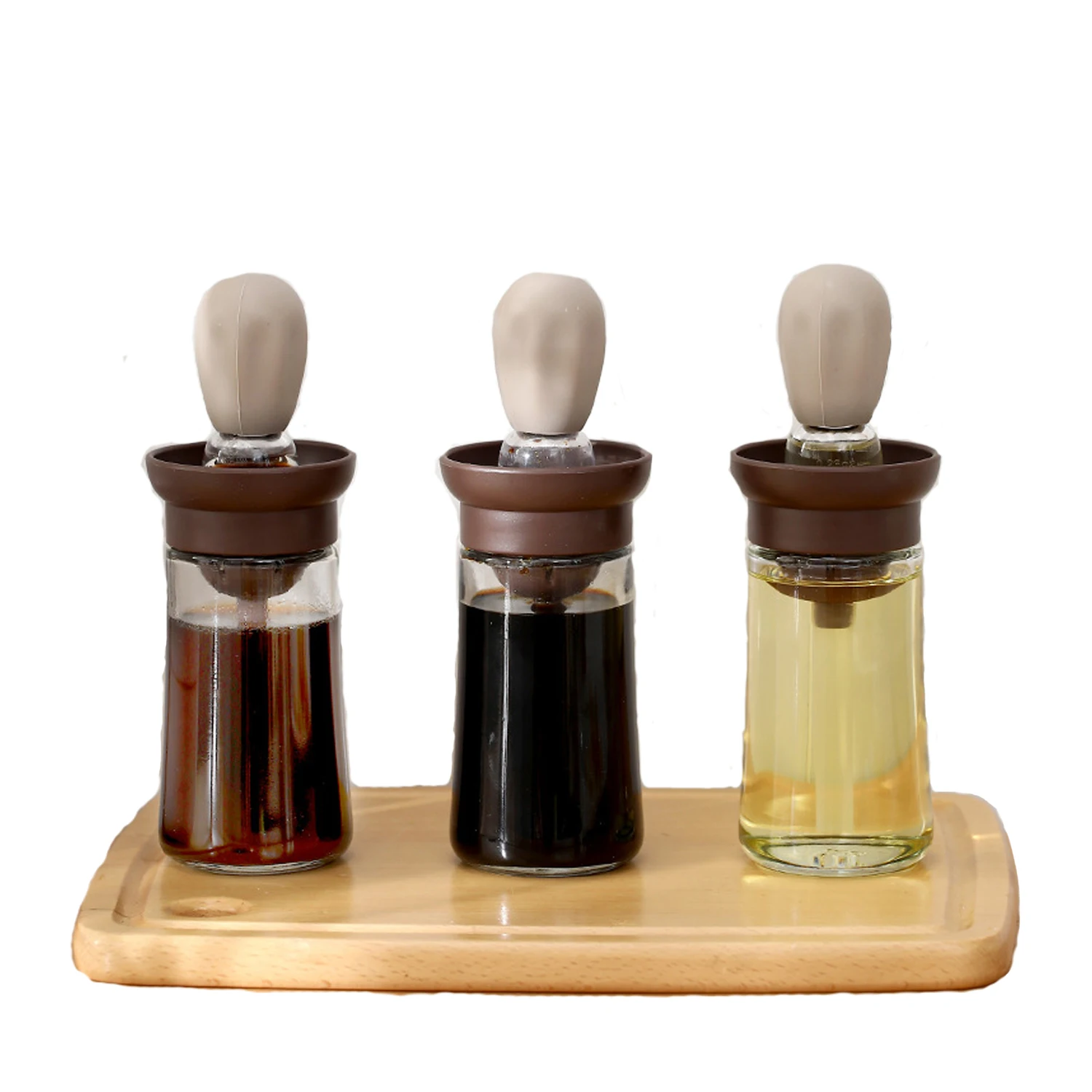 

Household Kitchen Barbecue Brush Oil Brush One Small Oil Brush Oil Pot High Temperature Oil Brush Bottle Silicone Oil Brush