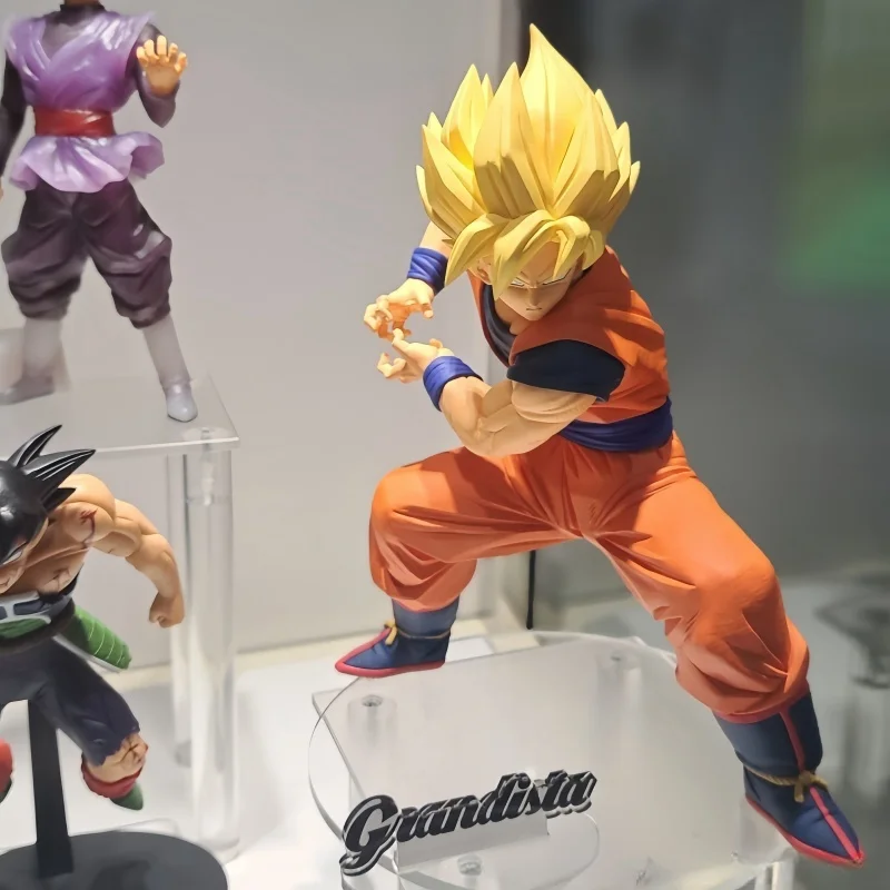 Banpresto Dragon Ball Z Grandista Son Goku Super Saiya Kamehameha ПВХ 22 см аниме фигурки модель коллекция