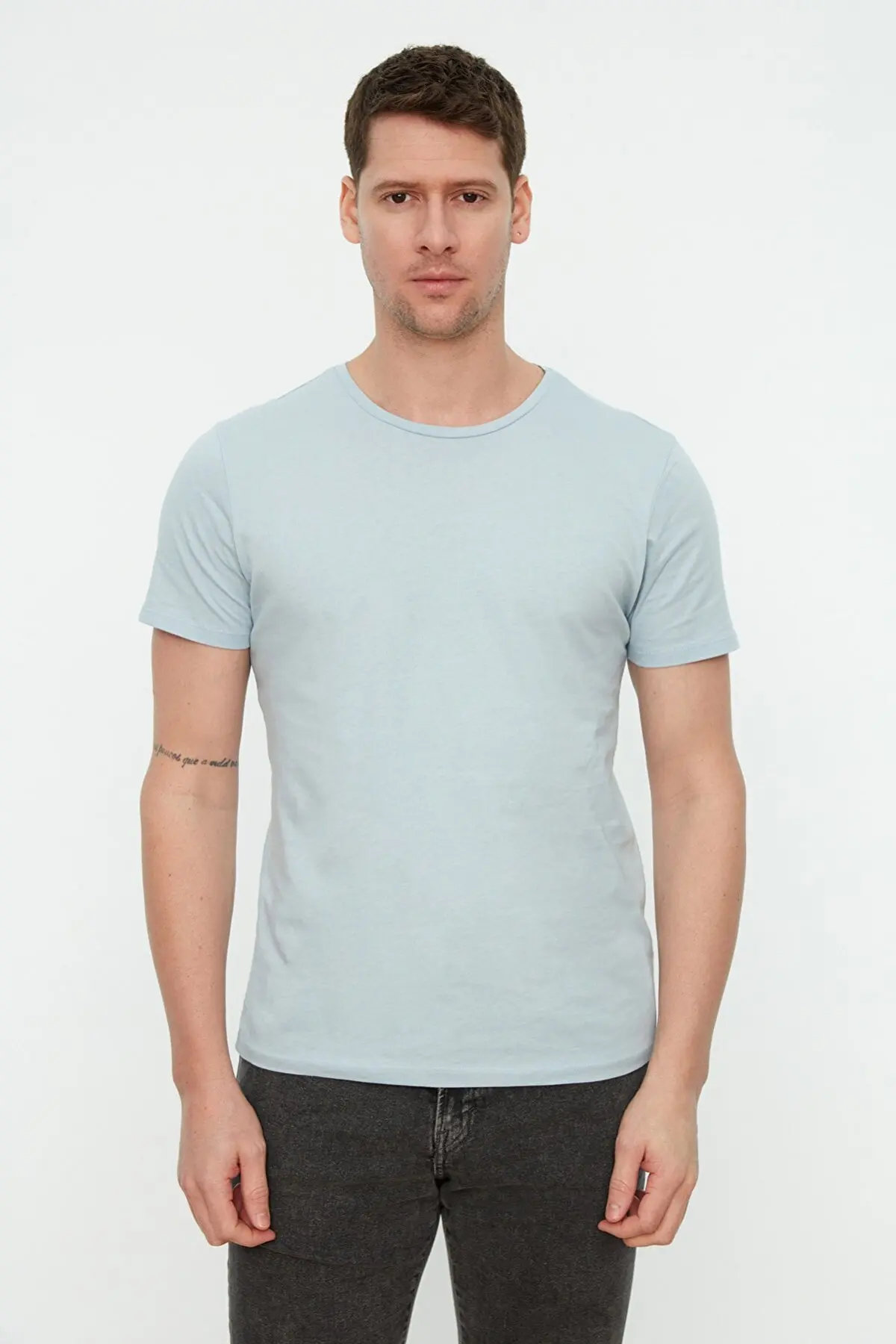 

Футболка мужская Базовая облегающая, 100% хлопок, короткий рукав, велосипедная рубашка, синий цвет