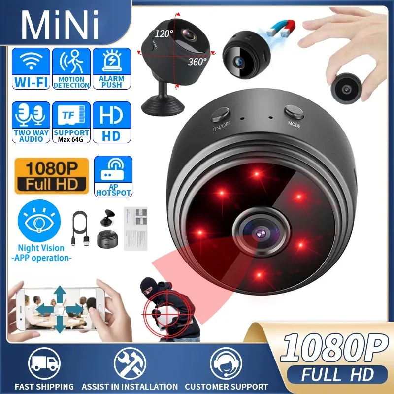 

Night Vision Micro Dvr Remote Viewing Cam A9 Mini Camera Smart Life Home Motion Detection Wireless Mini Camcorder Wifi Camera