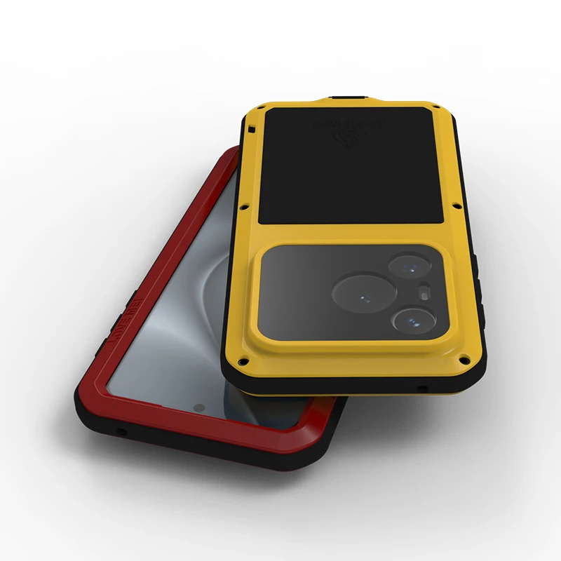 Чехол для телефона Love Mei Huawei Pura 70 Ultra P60 Pro P50 металлический силиконовый защитный