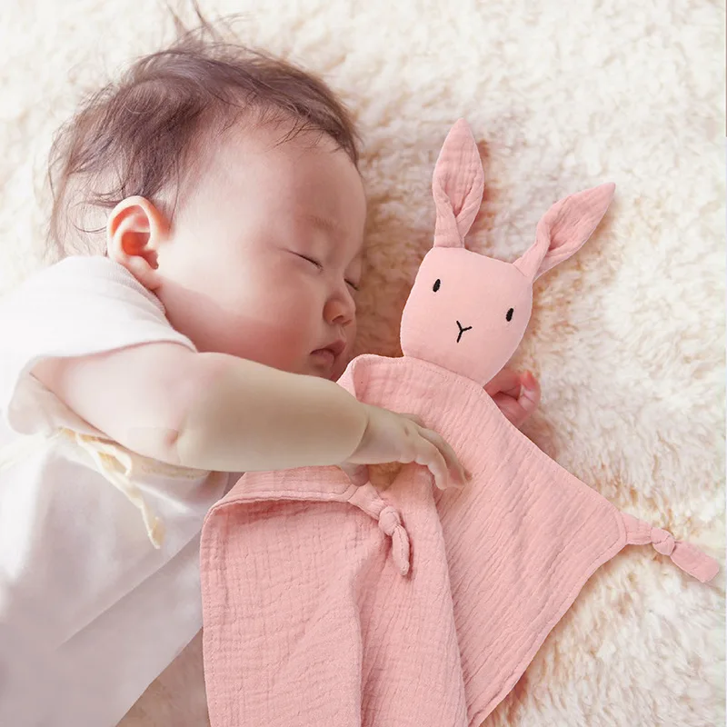 

Baby Dolls Plush Stuffed Toys Cartoon Bear Bunny Soothe Appease Towel Appease Doll For Newborn Soft Comforting Bib Gift 1Pcs
