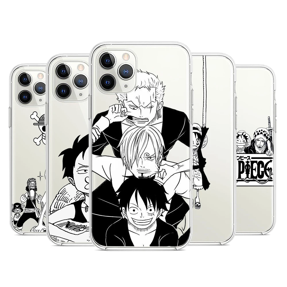 

Anime One Piece Comic Transparent Silicone Cover For Apple IPhone 13 12 Mini 11 Pro XS MAX XR X 8 7 6 6S 5 Plus SE Phone Case